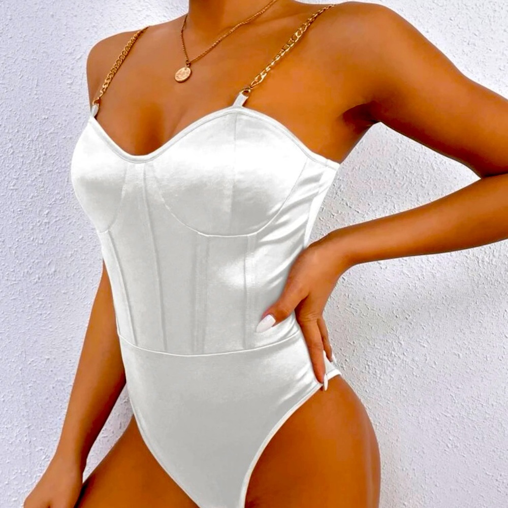 Satin body suit